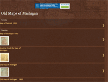 Tablet Screenshot of oldmichiganmaps.blogspot.com