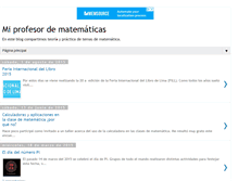 Tablet Screenshot of miprofesordematematicas.blogspot.com