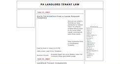 Desktop Screenshot of palandlordtenantlaw.blogspot.com