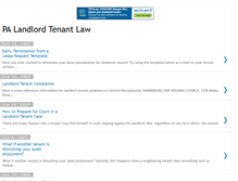 Tablet Screenshot of palandlordtenantlaw.blogspot.com