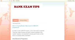 Desktop Screenshot of bankexamtips.blogspot.com