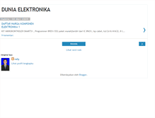 Tablet Screenshot of info-dunia-elektronika.blogspot.com