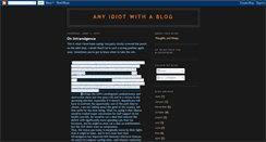 Desktop Screenshot of anyidiotwithablog.blogspot.com