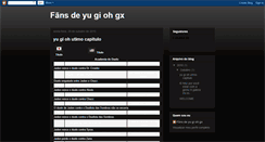 Desktop Screenshot of faclubeoficialyugiohgx.blogspot.com