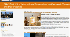 Desktop Screenshot of etd2010.blogspot.com