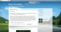 Desktop Screenshot of meatofthemattter.blogspot.com