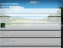 Tablet Screenshot of meatofthemattter.blogspot.com