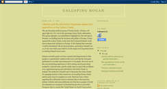 Desktop Screenshot of gallopinghogan.blogspot.com