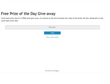 Tablet Screenshot of freeprizeoftheday.blogspot.com