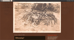 Desktop Screenshot of deadsnakes.blogspot.com