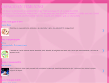 Tablet Screenshot of espacioenfemenino.blogspot.com