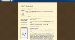 Desktop Screenshot of juliasbookshelf.blogspot.com