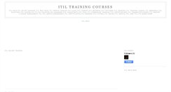 Desktop Screenshot of itiltrainingcourses.blogspot.com