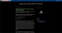 Desktop Screenshot of englishtelevisioninspain.blogspot.com