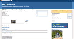 Desktop Screenshot of 500universite.blogspot.com
