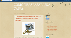 Desktop Screenshot of comotraspasarcasa.blogspot.com