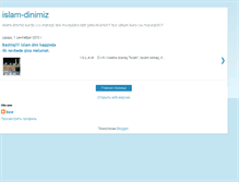 Tablet Screenshot of islam-dinimiz.blogspot.com