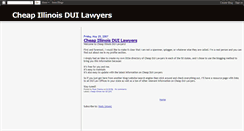 Desktop Screenshot of cheapillinoisduilawyers.blogspot.com