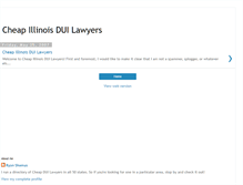 Tablet Screenshot of cheapillinoisduilawyers.blogspot.com