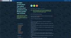 Desktop Screenshot of mcdba-certification.blogspot.com