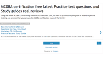 Tablet Screenshot of mcdba-certification.blogspot.com