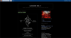 Desktop Screenshot of lessonnumberone.blogspot.com