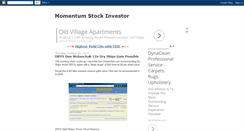 Desktop Screenshot of momentumstockinvestor.blogspot.com