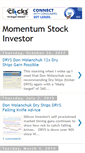Mobile Screenshot of momentumstockinvestor.blogspot.com