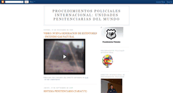 Desktop Screenshot of procedimientospolicialespenitencieria.blogspot.com
