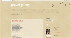 Desktop Screenshot of prayerpoetry.blogspot.com