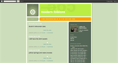 Desktop Screenshot of modern-folklore.blogspot.com