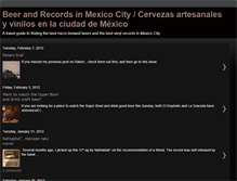 Tablet Screenshot of beerandrecordsinmexicocity.blogspot.com