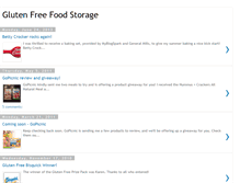 Tablet Screenshot of glutenfreefoodstorage.blogspot.com