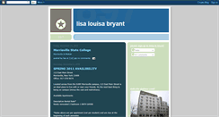 Desktop Screenshot of lisalouisabryant.blogspot.com
