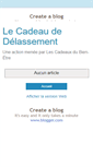 Mobile Screenshot of lescadeauxdubienetre-delassement.blogspot.com