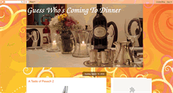 Desktop Screenshot of guesswhoscoming2dinner.blogspot.com