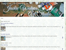 Tablet Screenshot of jackiewatsonartstudio.blogspot.com