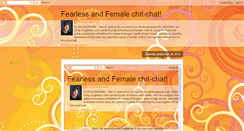 Desktop Screenshot of fearlessandfemale.blogspot.com