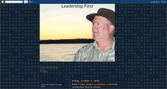 Desktop Screenshot of leadershipfirst.blogspot.com