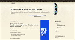 Desktop Screenshot of howto-themes-for-iphones.blogspot.com