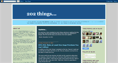 Desktop Screenshot of 202things.blogspot.com