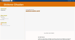Desktop Screenshot of dinleme-cihazlari.blogspot.com