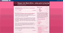 Desktop Screenshot of deeper-into-west-africa.blogspot.com