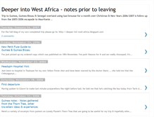 Tablet Screenshot of deeper-into-west-africa.blogspot.com