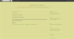 Desktop Screenshot of ancient-japan.blogspot.com