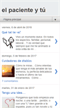Mobile Screenshot of elpacienteytu.blogspot.com