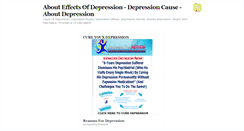 Desktop Screenshot of aboutdepressioneffects.blogspot.com