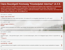 Tablet Screenshot of oaziskozosseg.blogspot.com