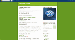 Desktop Screenshot of 39cluesguide.blogspot.com