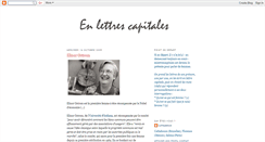 Desktop Screenshot of enlettrescapitales.blogspot.com